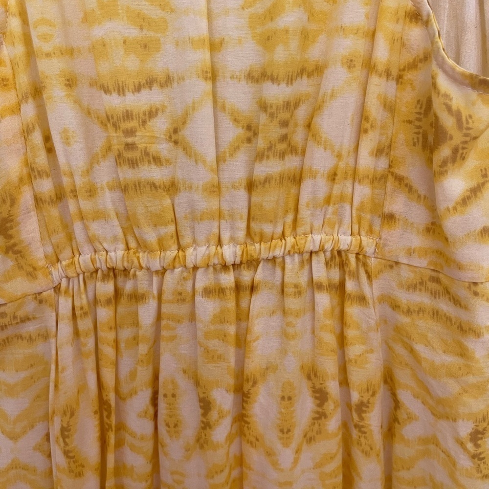 Dil Maxi Yellow Front Tie Dress View 6